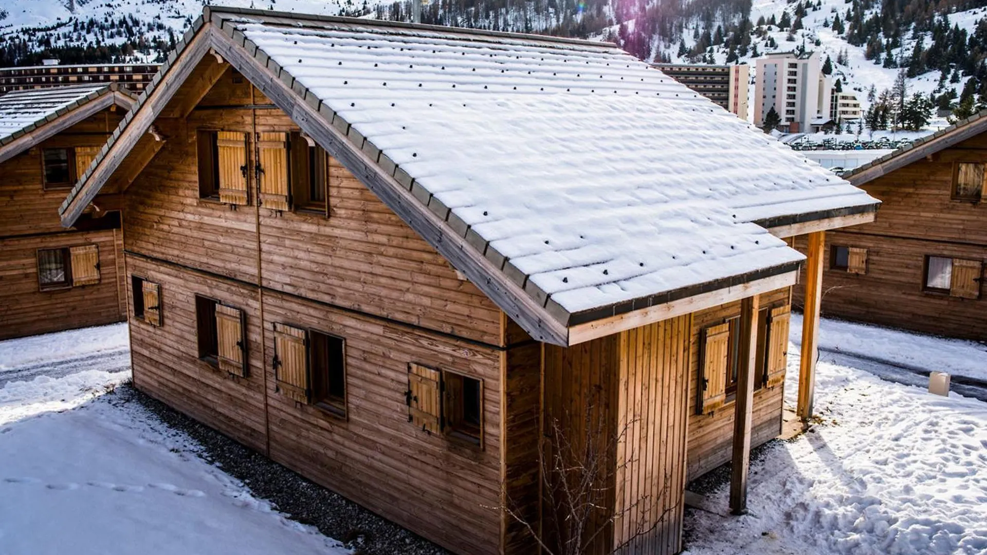 Chalet Mitoyen 3 Pieces 6 Pers. Avec Terrasse Et Piscine Chauffee - Superdevoluy - Fr-1-504-477